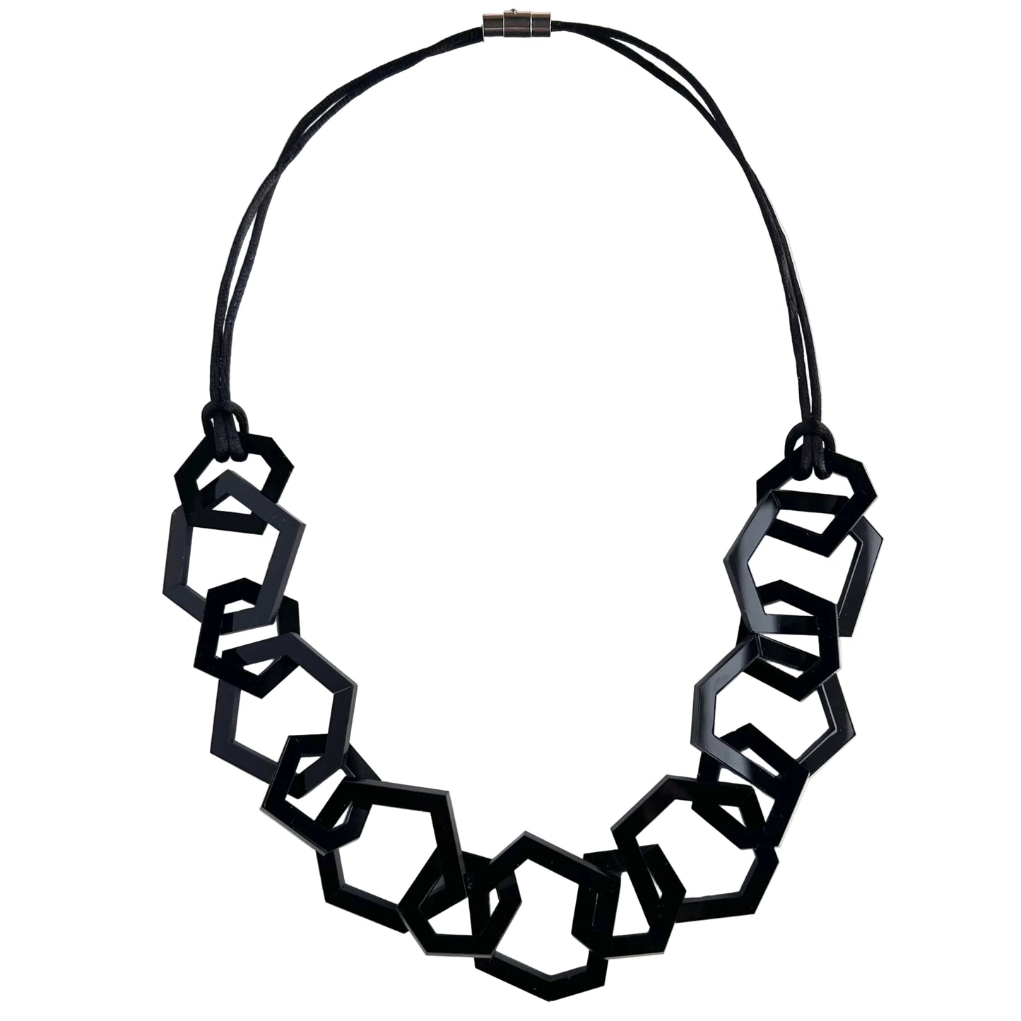 Black Acrylic Chain Necklace. (Copy) (Copy) (Copy)